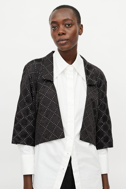 Dries Van Noten Black & White Checkered Jacket