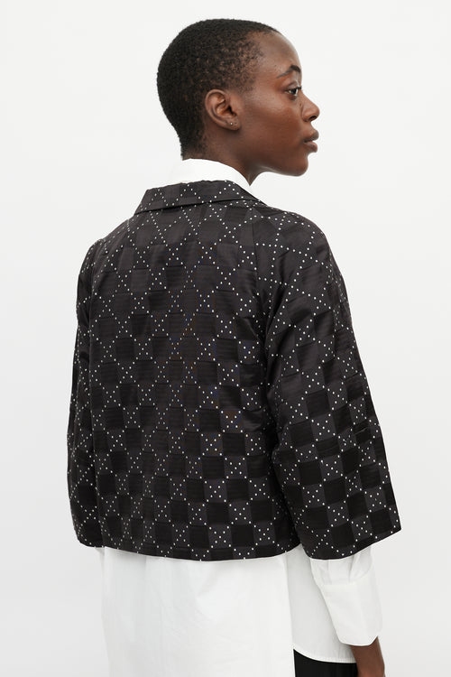 Dries Van Noten Black & White Checkered Jacket