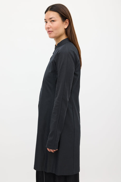 Dries Van Noten Black & White Woven Long Jacket