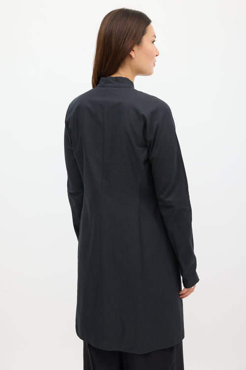 Dries Van Noten Black & White Woven Long Jacket