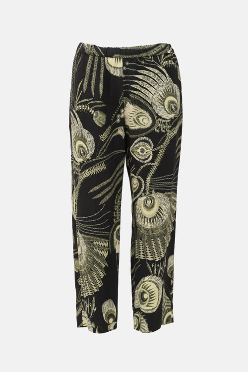 Dries Van Noten Crepe Printed Pant