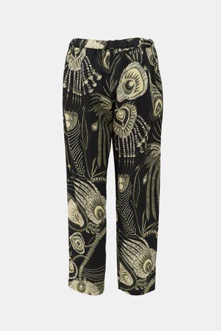 Dries Van Noten Crepe Printed Pant