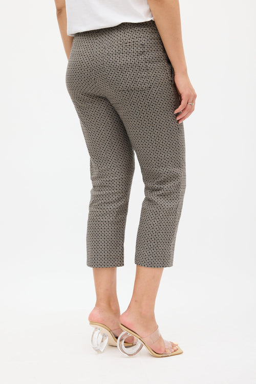 Dries Van Noten Grey & Black Jacquard Pant Suit