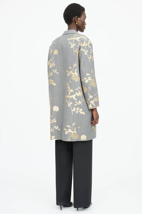 Dries Van Noten Floral Embroidered Coat