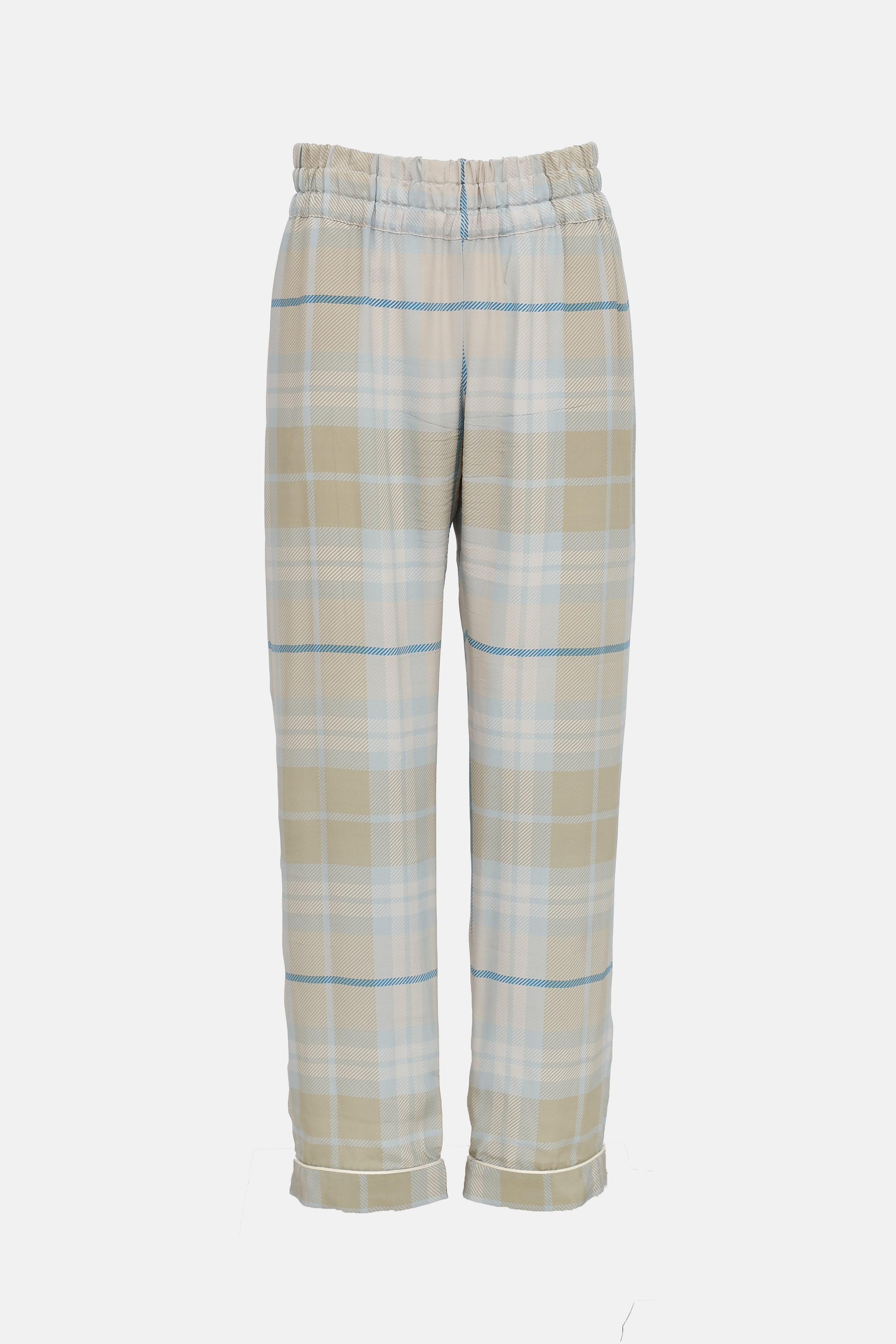 Dries Van NotenCheck Silk Pant