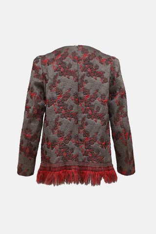  Brocade Fringe Top