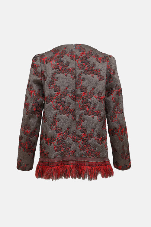  Brocade Fringe Top