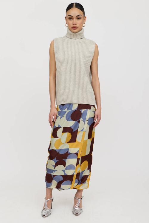 Dries Van Noten Wool Ribbed Knit Turtleneck