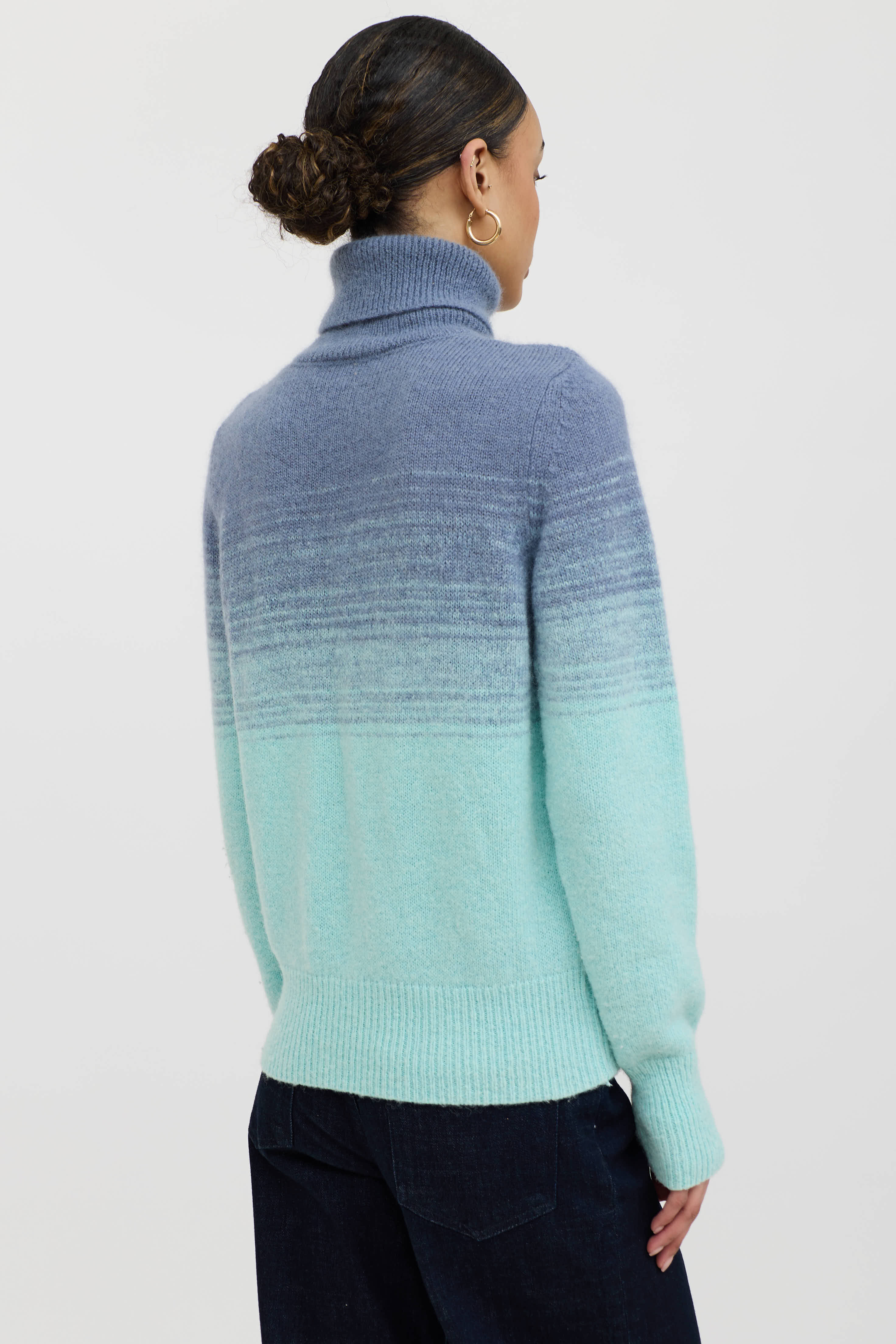 Dries Van Noten Wool Striped Turtleneck Sweater