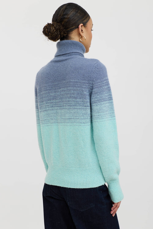 Dries Van Noten Wool Striped Turtleneck Sweater
