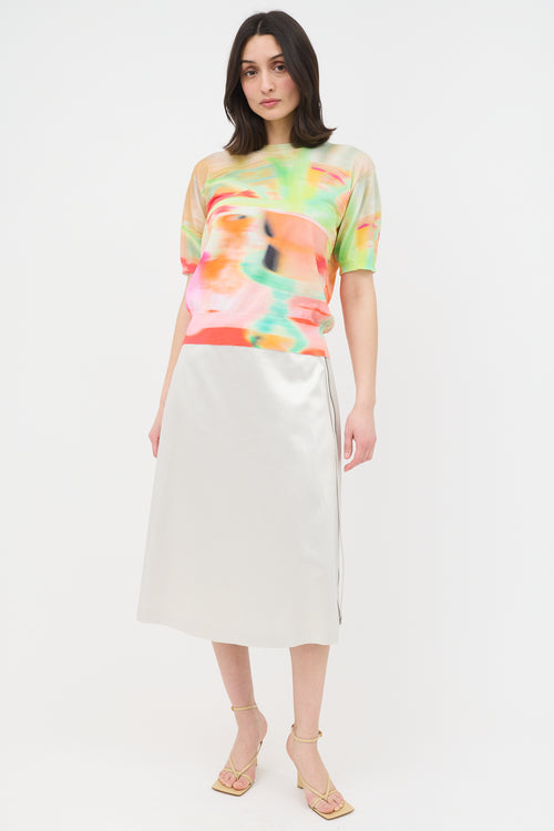 Dries Van Noten Jette Dyed Short Sleeve Sweater