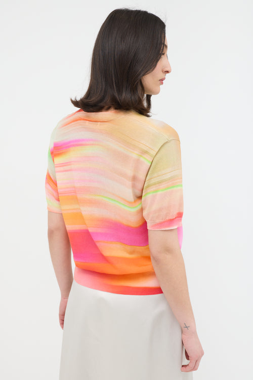 Dries Van Noten Jette Dyed Short Sleeve Sweater