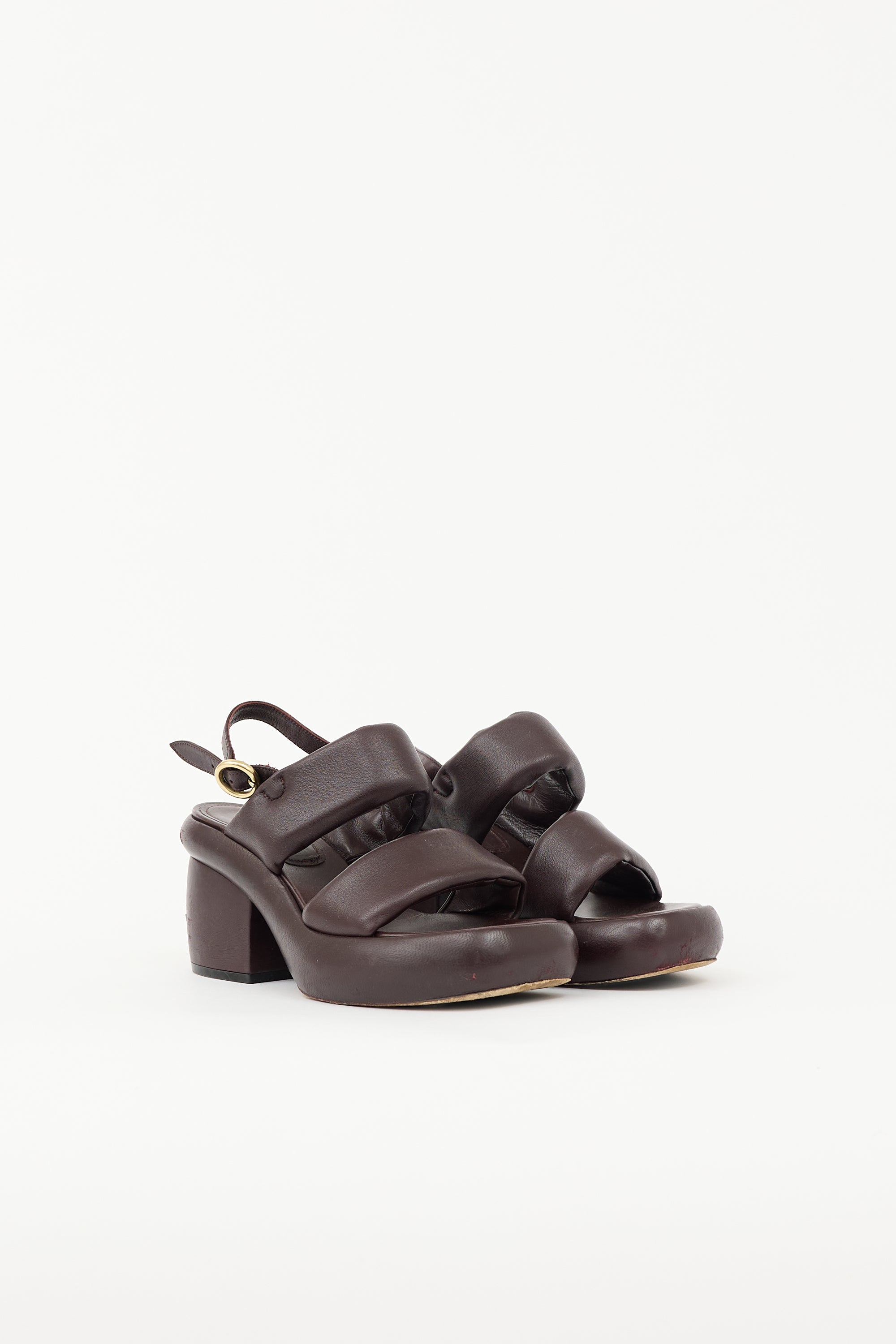 Dries Van Noten Padded Leather Sandal