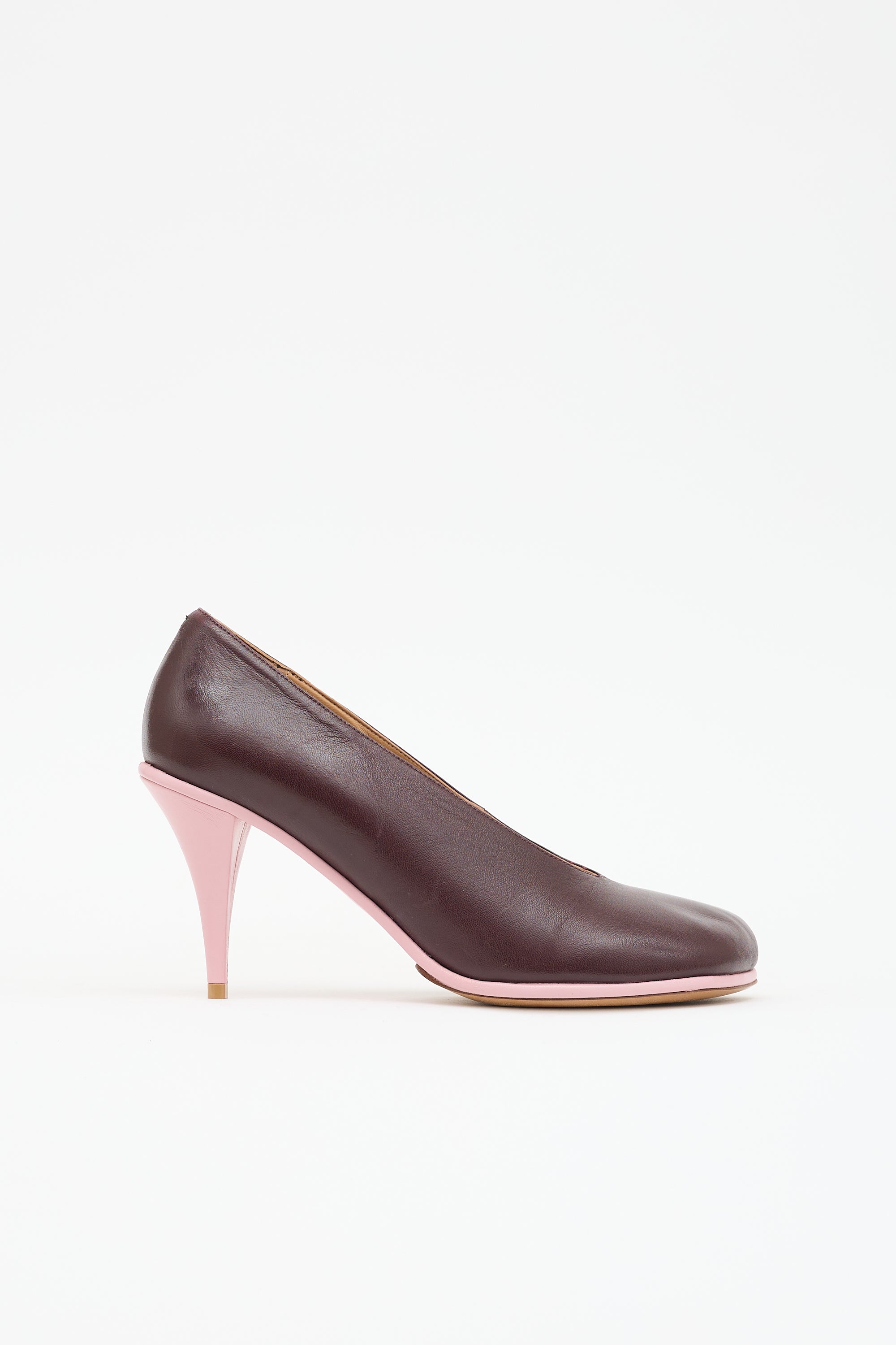 Dries Van Noten Leather Square Toe Pump