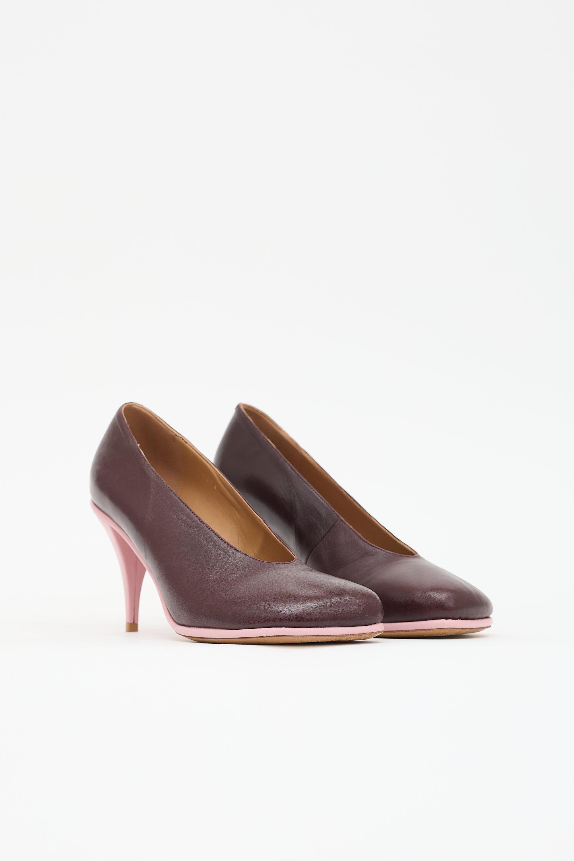 Dries Van Noten Leather Square Toe Pump