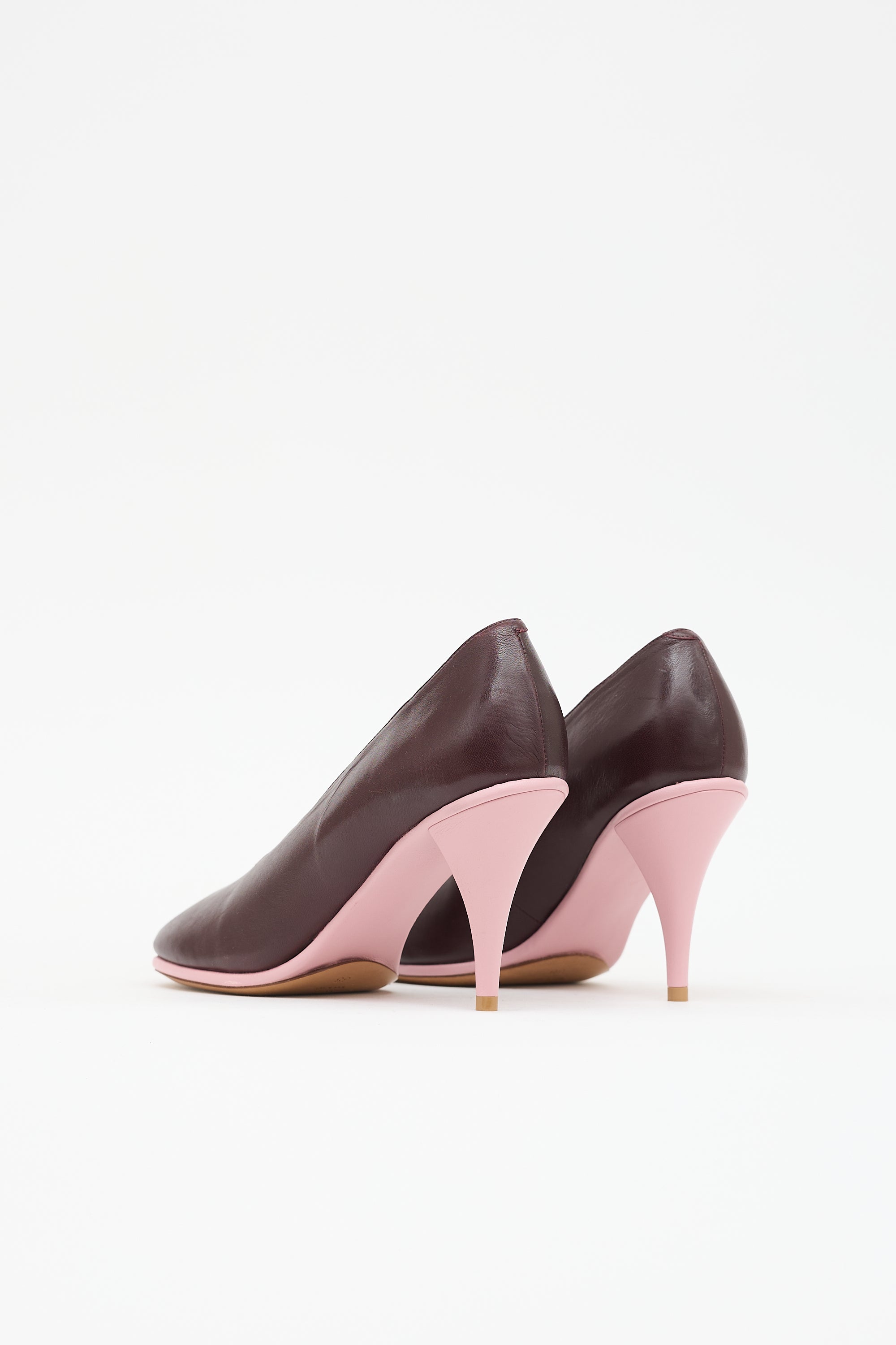 Dries Van Noten Leather Square Toe Pump