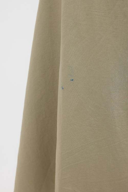 Dries Van Noten Linen Blend Wrap Skirt