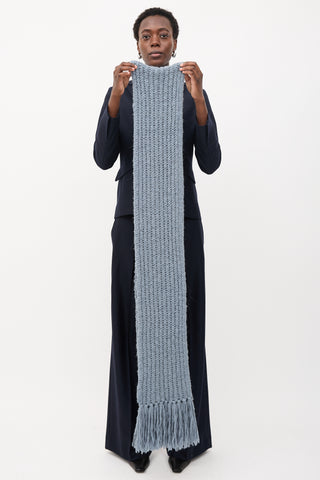 Dries Van Noten Merino Wool Fringe Scarf