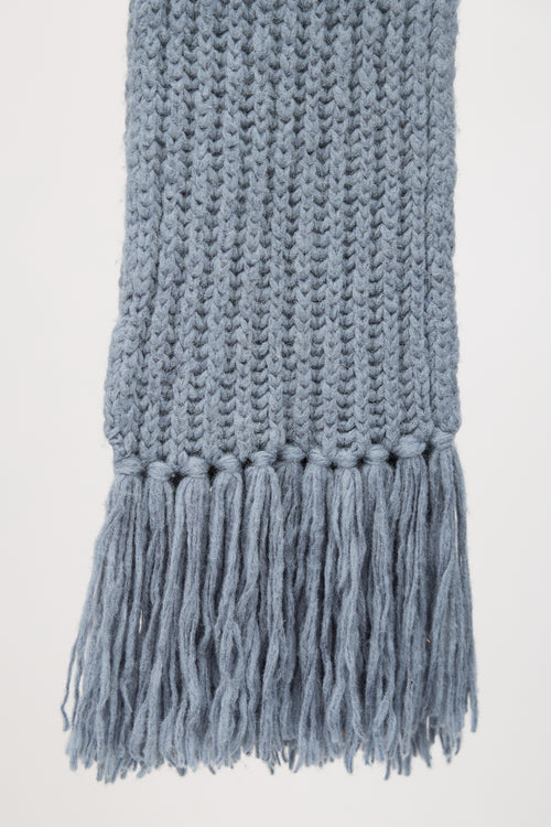Dries Van Noten Merino Wool Fringe Scarf