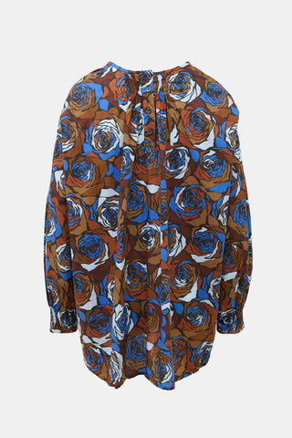 Dries Van Noten Rose Printed Blouse