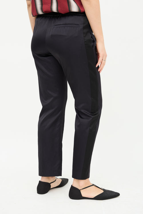 Dries Van Noten Satin Tuxedo Stripe Trouser
