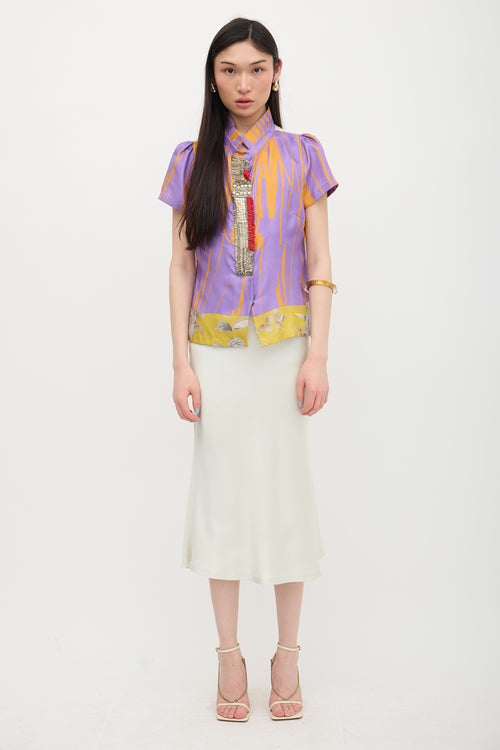 Dries Van Noten Silk Beaded Shirt