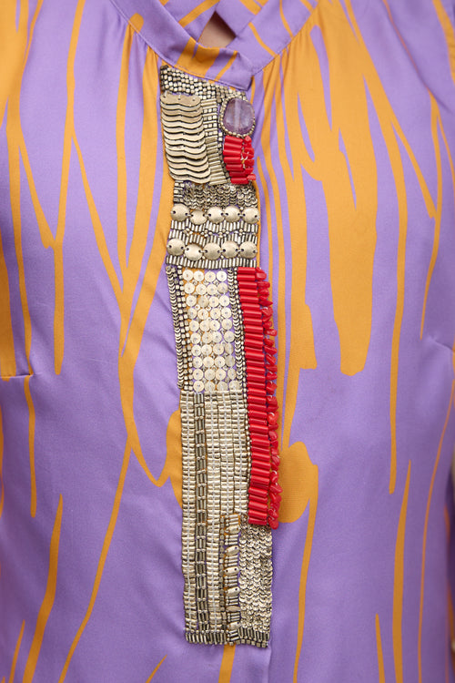 Dries Van Noten Silk Beaded Shirt