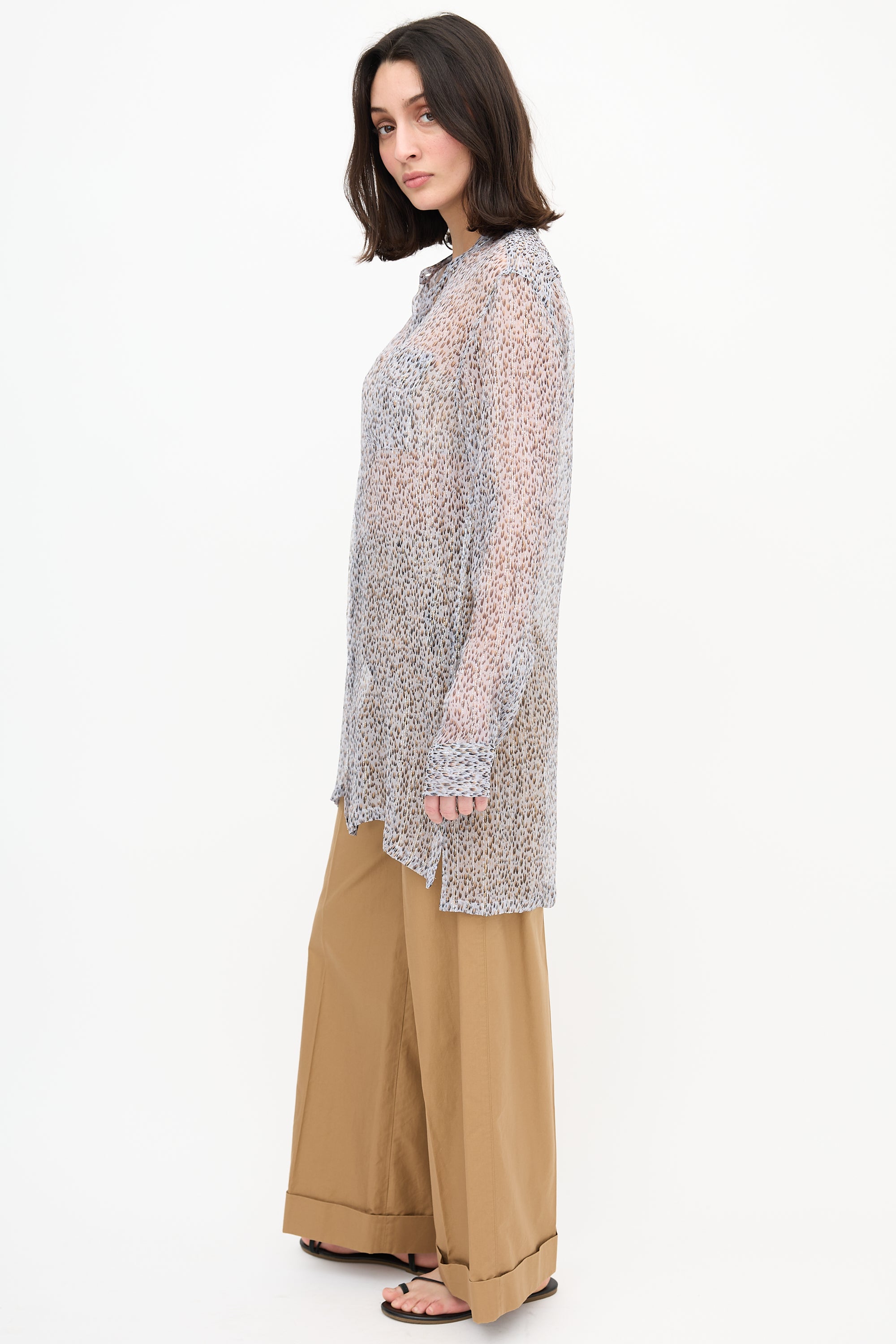 Dries Van Noten Silk Printed Blouse
