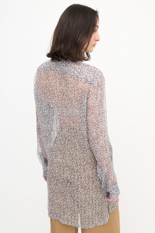 Dries Van Noten Silk Printed Blouse