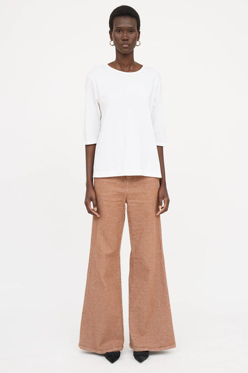 Dries Van NotenHalf Sleeve Cotton Top