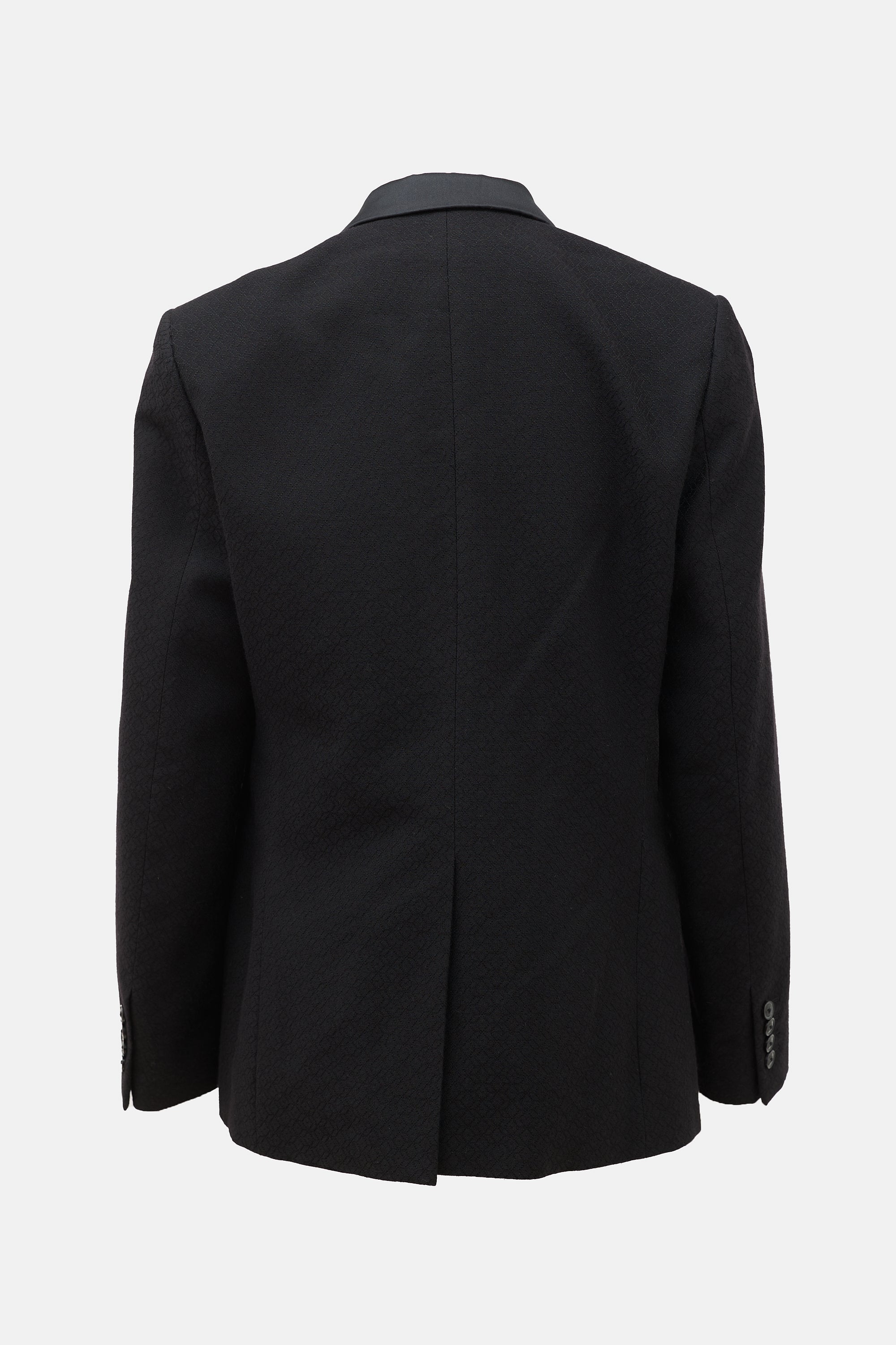Dries Van Noten Wool Jacquard Tuxedo Blazer