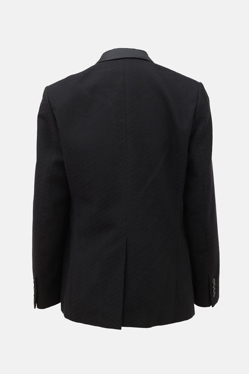 Dries Van Noten Wool Jacquard Tuxedo Blazer