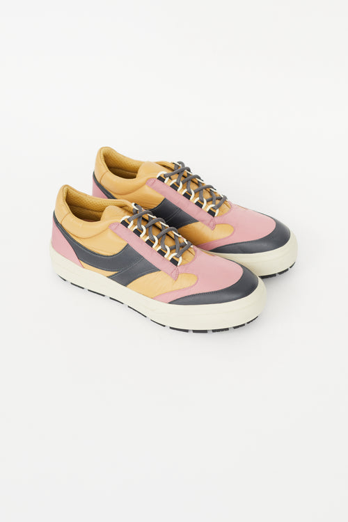 Dries Van Noten Yellow & Multicolour Nylon Sneaker