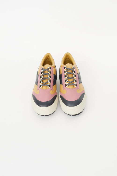 Dries Van Noten Yellow & Multicolour Nylon Sneaker