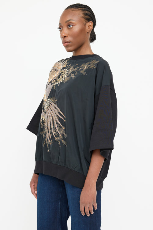 Dries Van Noten Embroidered Panel Top