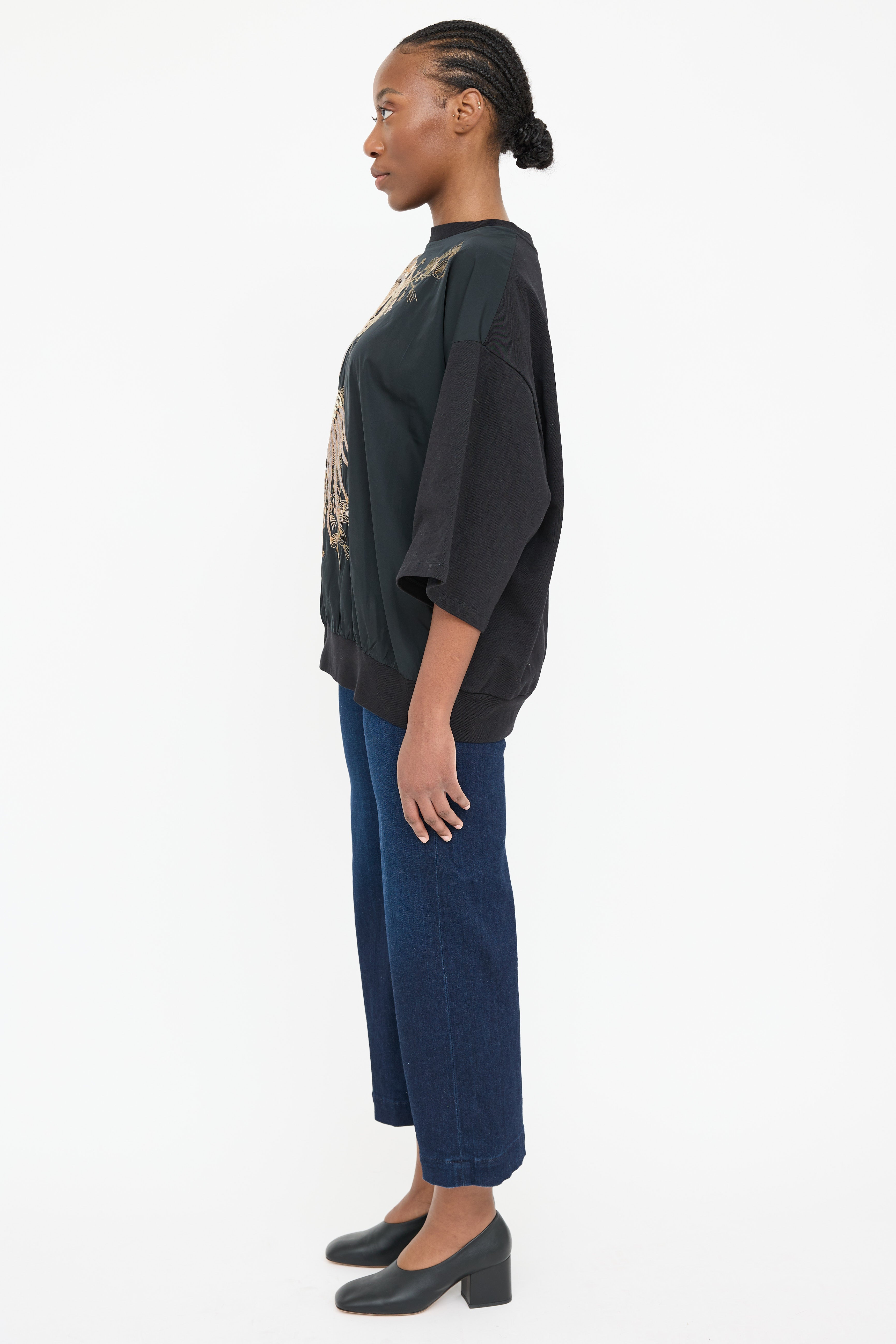 Dries Van Noten Embroidered Panel Top