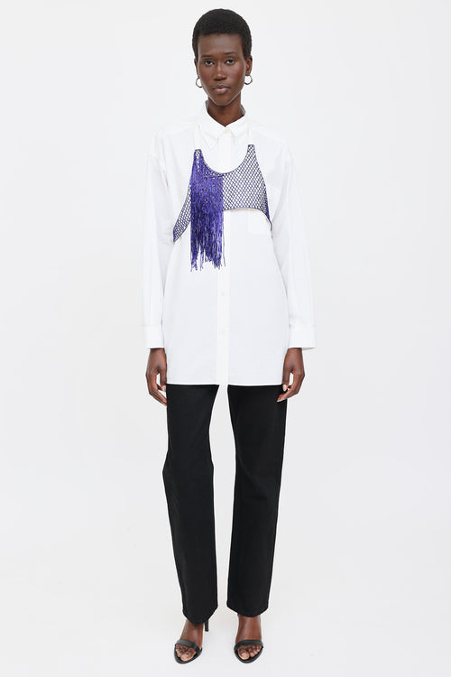 Dries Van Noten Beaded Wrap Top