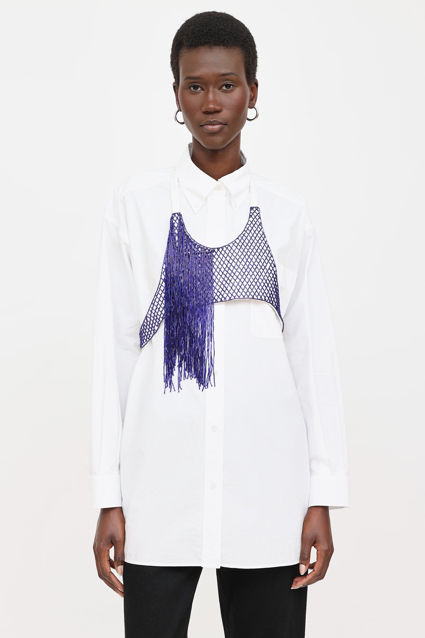 Dries Van Noten Beaded Wrap Top