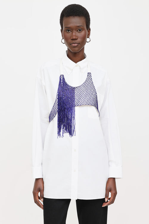 Dries Van Noten Beaded Wrap Top