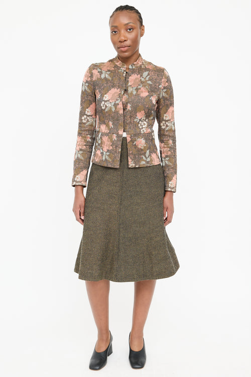 Dries Van Noten Multi Floral Woven Blazer