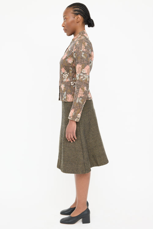 Dries Van Noten Multi Floral Woven Blazer