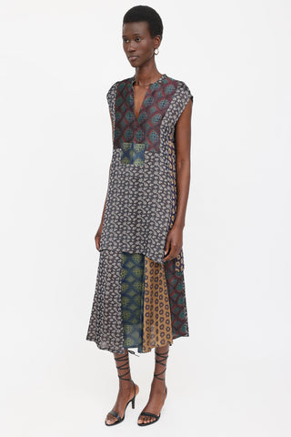Dries Van Noten Brocade Patterned Skirt