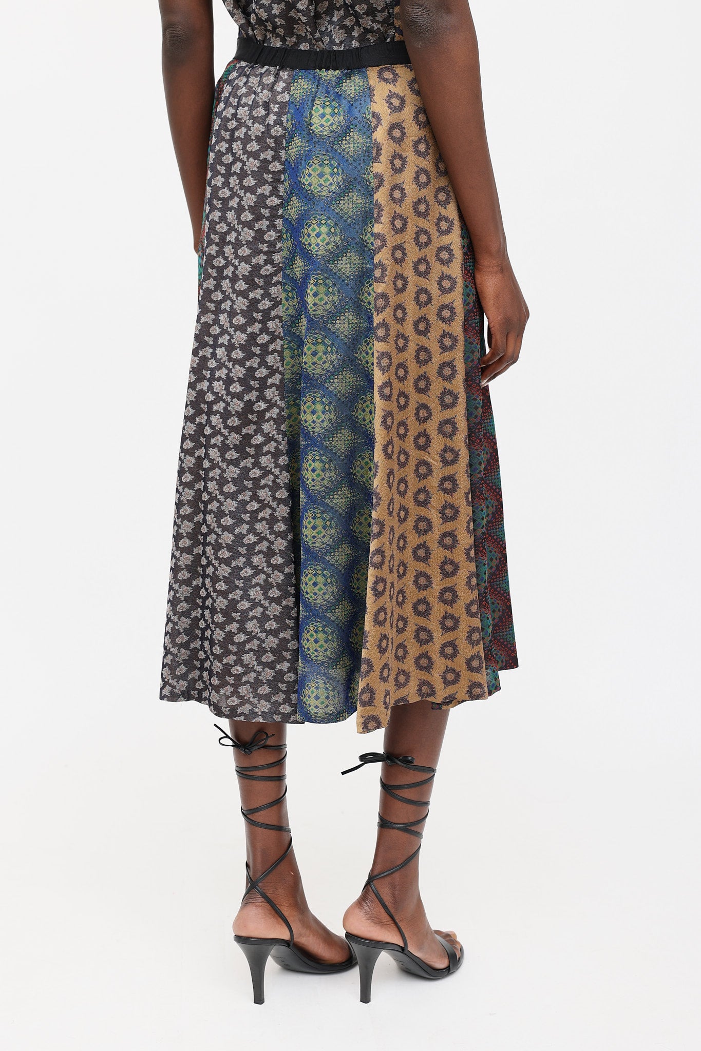 Dries Van Noten Brocade Patterned Skirt