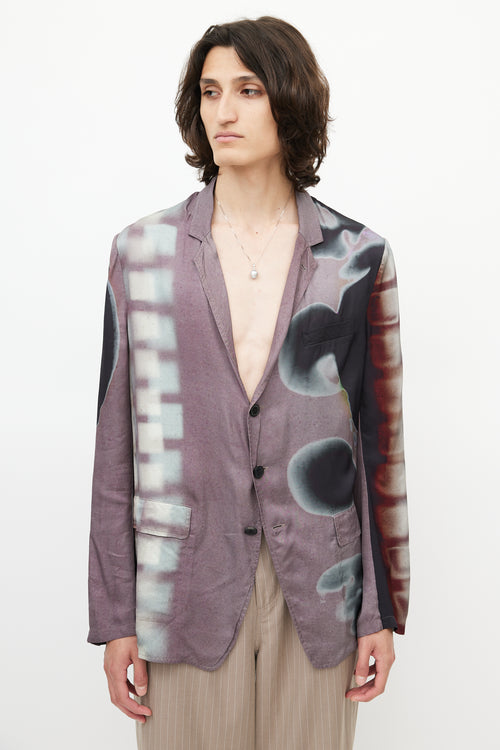 Dries Van Noten x Len Lye Purple & Multicolour Blazer
