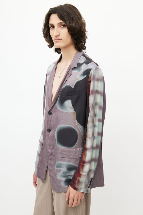 Dries Van Noten x Len Lye Purple & Multicolour Blazer
