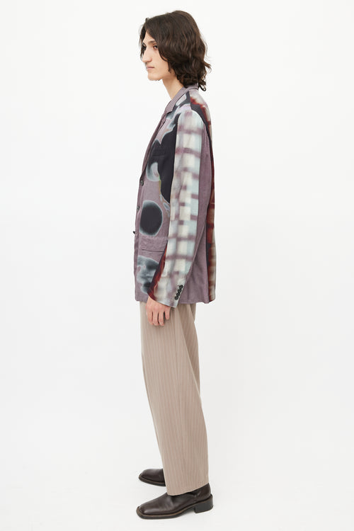 Dries Van Noten x Len Lye Purple & Multicolour Blazer