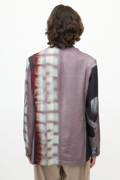 Dries Van Noten x Len Lye Purple & Multicolour Blazer