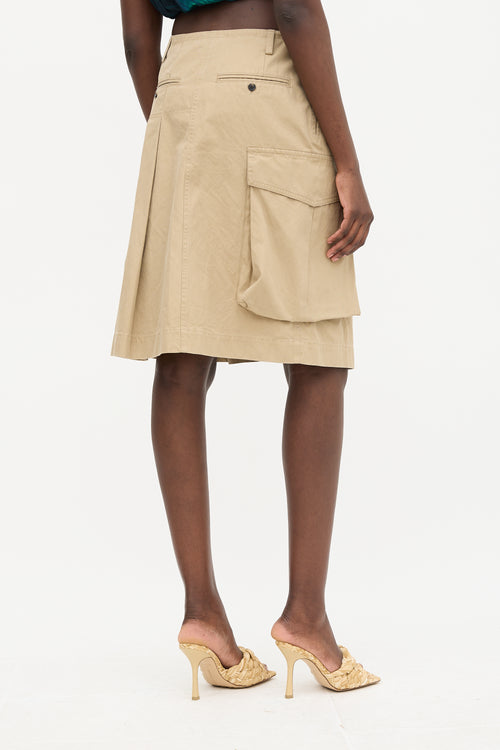 Dries Van Noten Cargo Wrap Skirt