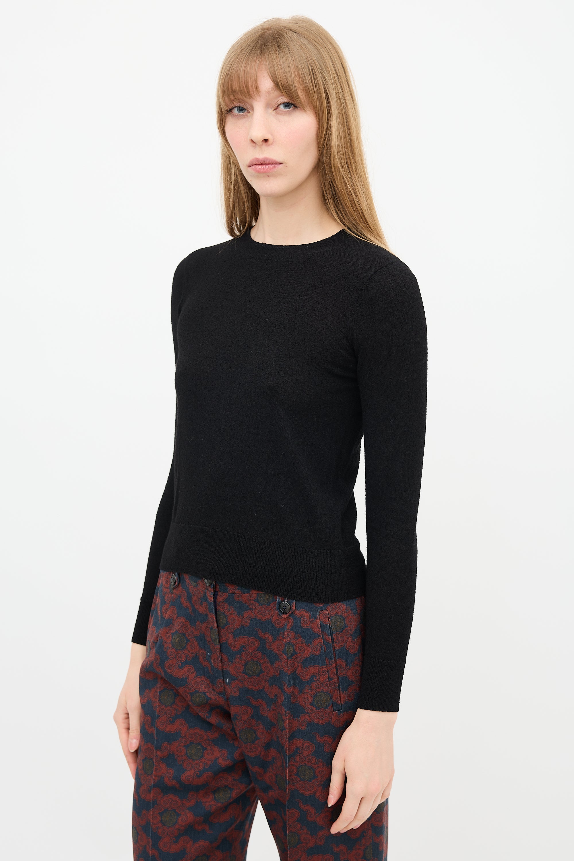 Dries Van Noten Crepe Jersey Sweater