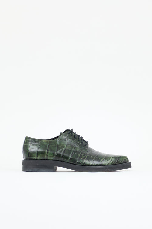 Dries Van Noten Embossed Leather Derby